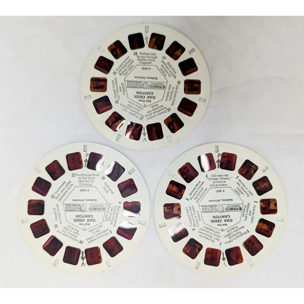 Vintage View-Master Oak Creek Canyon Arizona 3 Reel Pack
